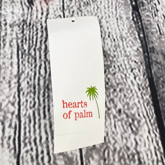 Hearts Of Palm Womens XL Blue Green Abstract V-Neck 3/4 Sleeve Top With Sequins - Picture 6 of 7